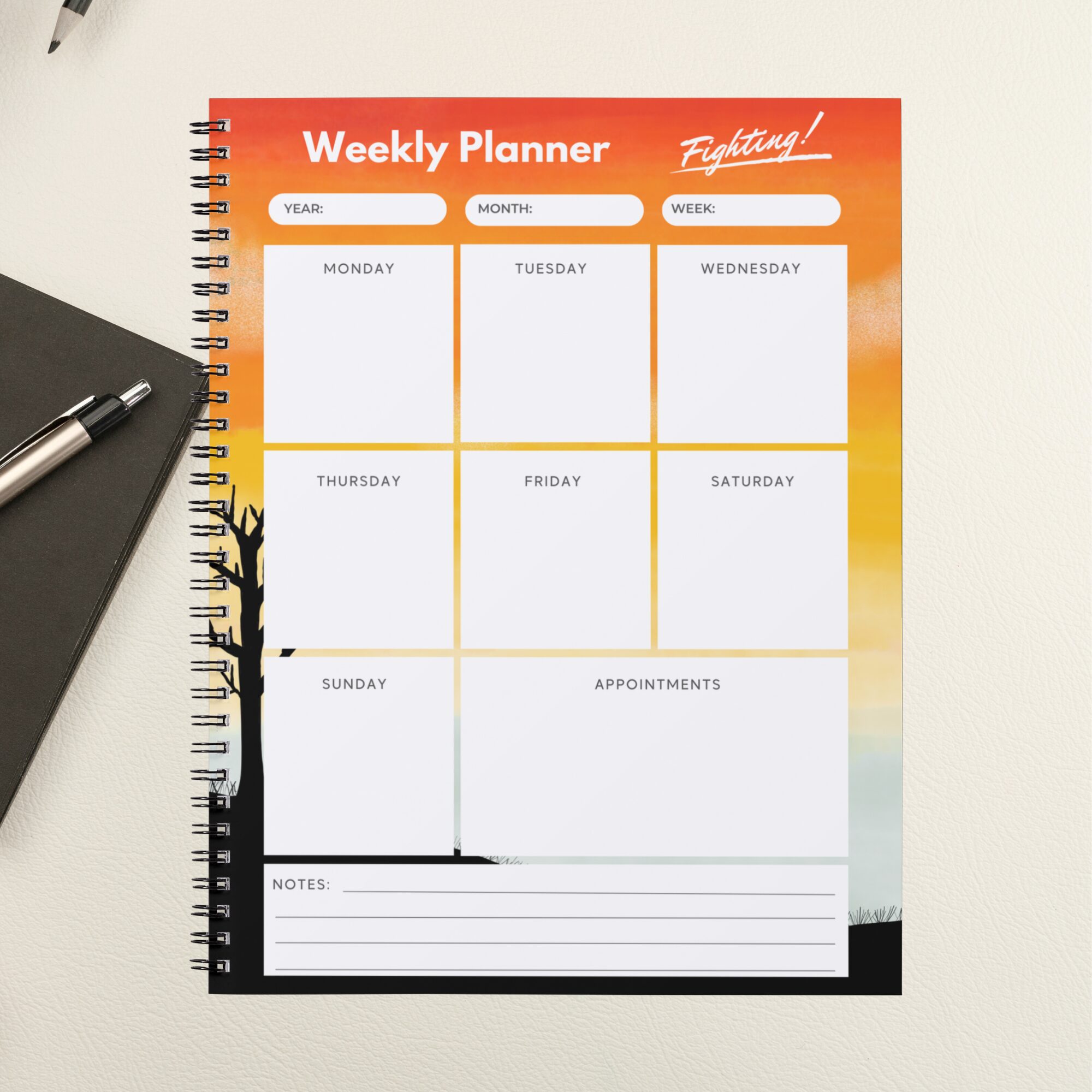 Printable Weekly Planner | Instant Download PDF | PLAWEK-001-01