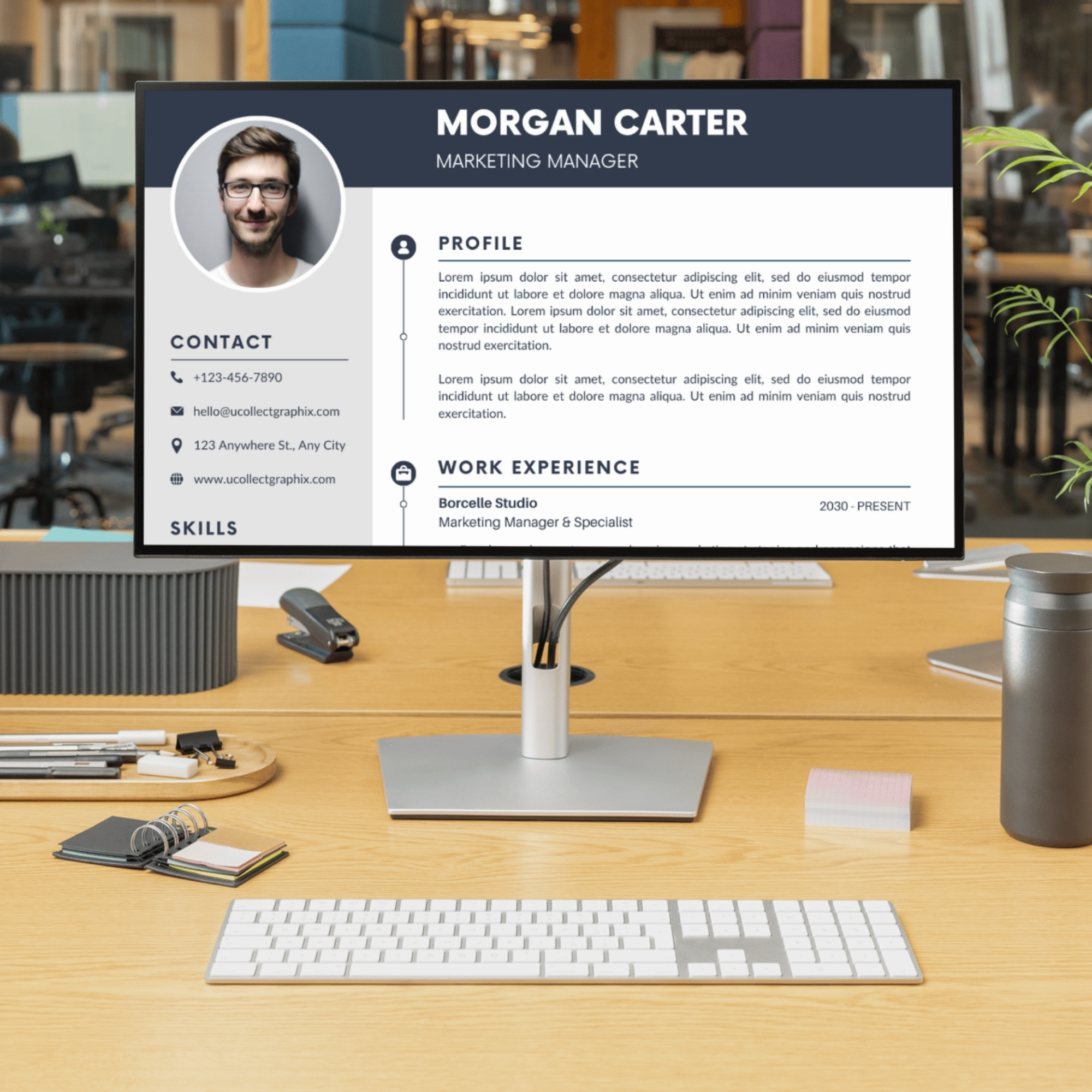 Executive & Managerial Resume Template | Modern 2026 Professional CV with Photo | Canva Editable | RES-CV-001 - Image 2