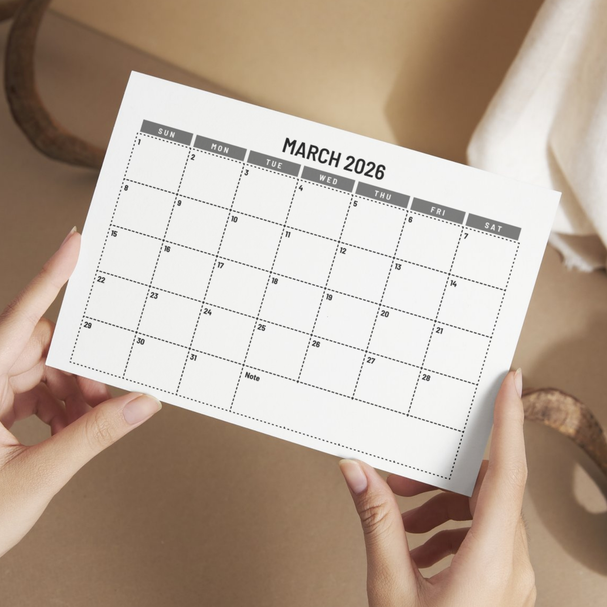 2026 Daily Planner Printable | Daily Calendar with Notes | Instant Download | PLADAY2026-002-03 - Image 3