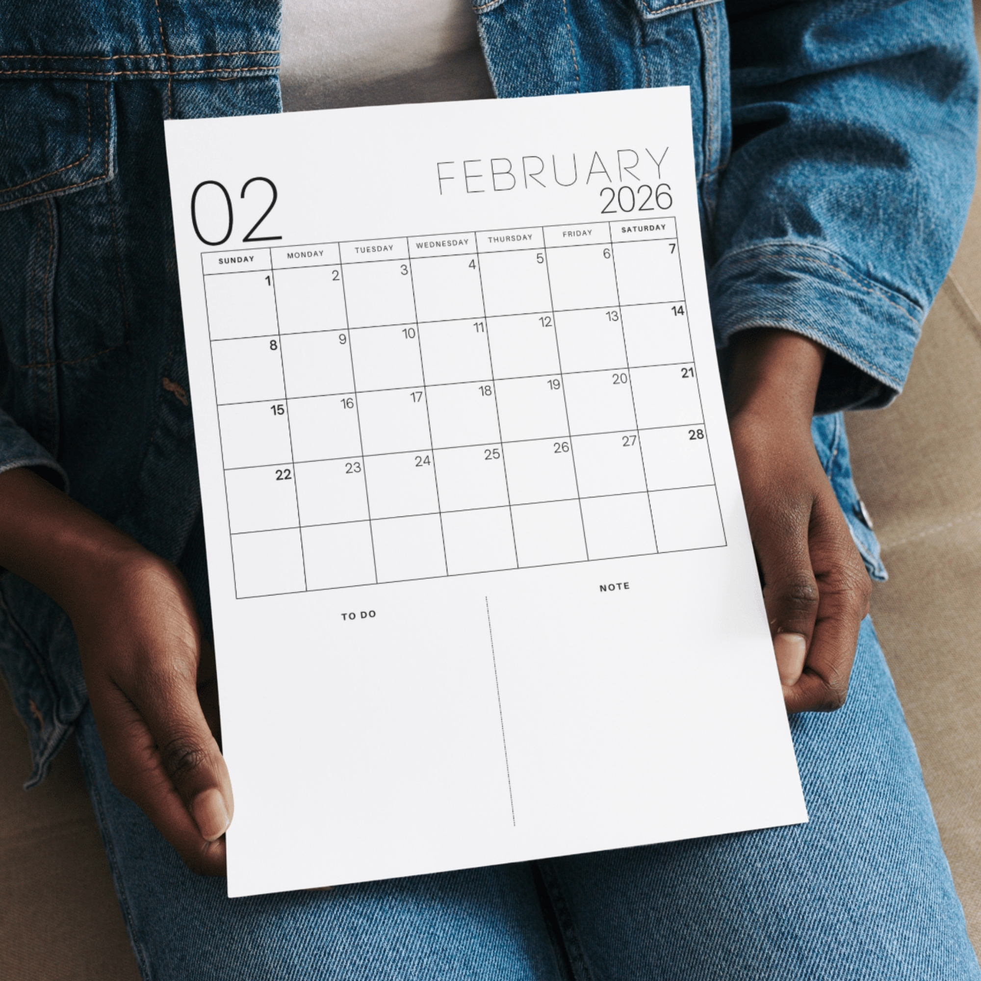 2026 Daily Planner Printable | To-Do List & Notes | Minimal & Functional Design | PLADAY2026-001-04 - Image 5