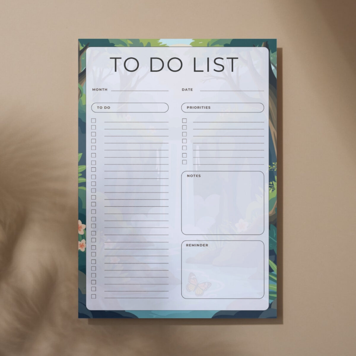 To-Do List Printable | Priority Tasks, Notes & Reminders | Instant Download | TODO-001-01