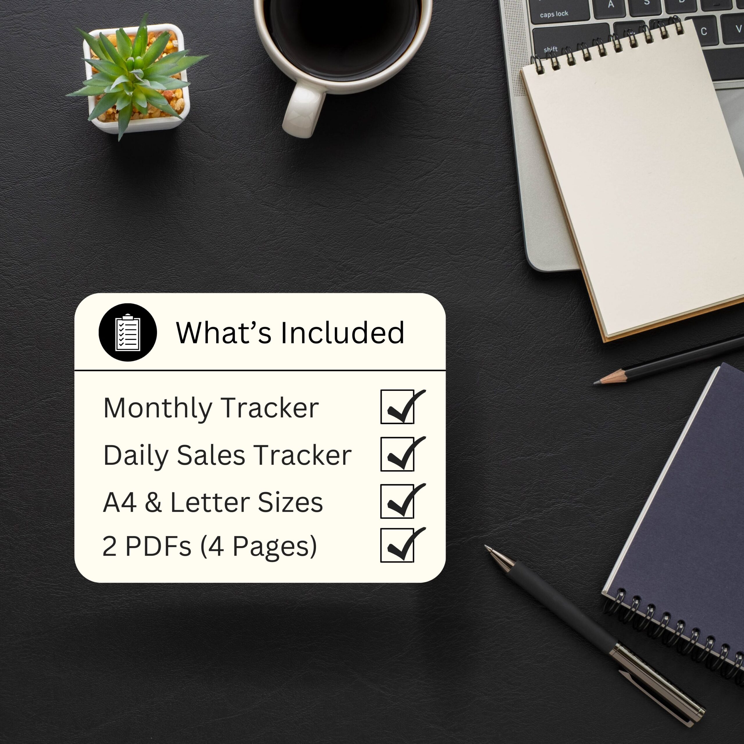 Monthly Sales Tracker & Daily Sales Log Printable | Sales Target & Performance Tracker | Orange TRAC-014-03 - Image 7